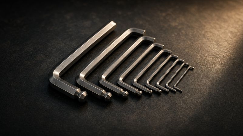 Illustration of a Bondhus 20199 Balldriver L-Wrench Double Pack (BLX22, 22-piece) - AI-generated, not a photo of the exact product