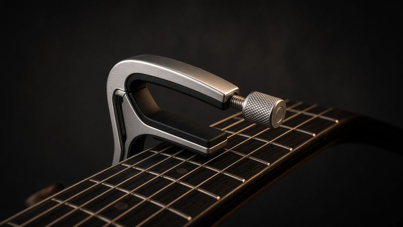 Illustration of a D'Addario NS Capo Pro (PW-CP-02) - AI-generated, not a photo of the exact product