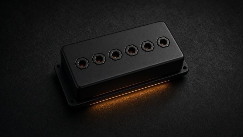 Illustration of a DiMarzio Super Distortion DP100 - AI-generated, not a photo of the exact product