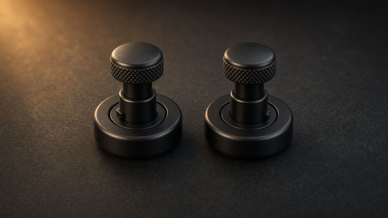 Illustration of a Dunlop Dual-Design Straplok System (Nickel) - AI-generated, not a photo of the exact product