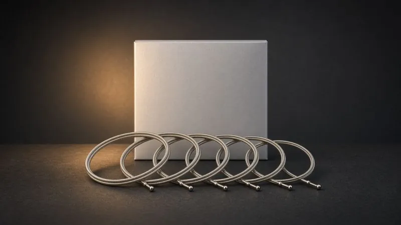 Illustration of a Elixir Electric NANOWEB Super Light .009-.042 (12002) - AI-generated, not a photo of the exact product