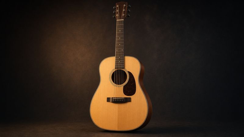Illustration of a Fender CD-60S Dreadnought - AI-generated, not a photo of the exact product