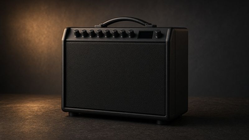 Illustration of a Fender Mustang LT25 - AI-generated, not a photo of the exact product