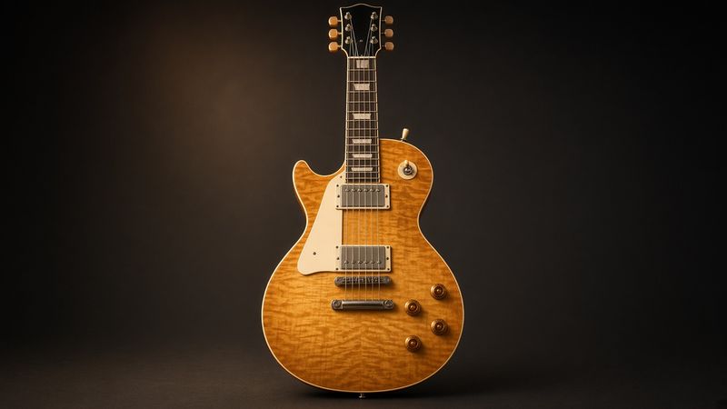 Illustration of a Gibson Les Paul Standard 60s - AI-generated, not a photo of the exact product