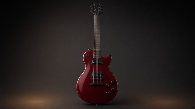 Illustration of a Gibson Les Paul Studio - AI-generated, not a photo of the exact product