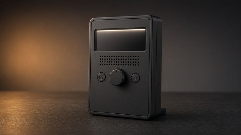 Illustration of a Korg TM-70 Tuner/Metronome Combo - AI-generated, not a photo of the exact product