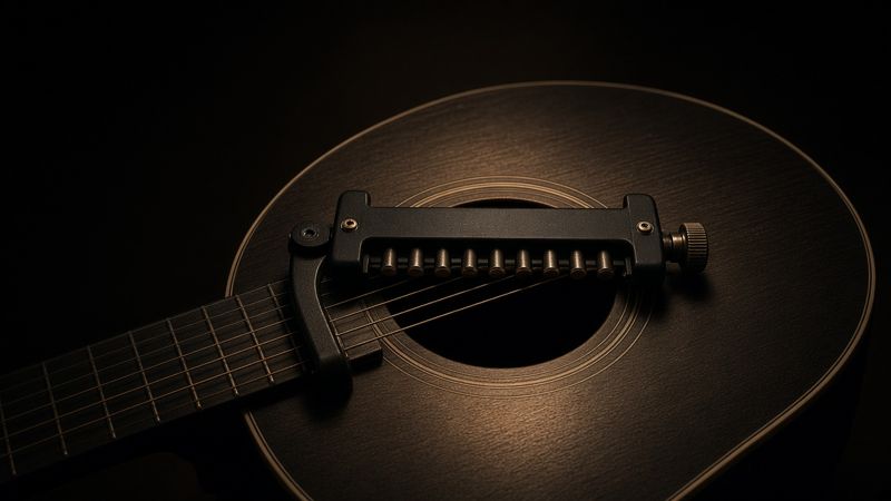 Illustration of a LR Baggs M1 Active - AI-generated, not a photo of the exact product