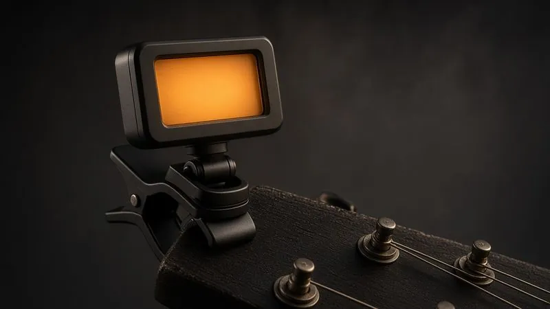 Illustration of a Snark ST-2 Super Tight Clip-On Tuner - AI-generated, not a photo of the exact product