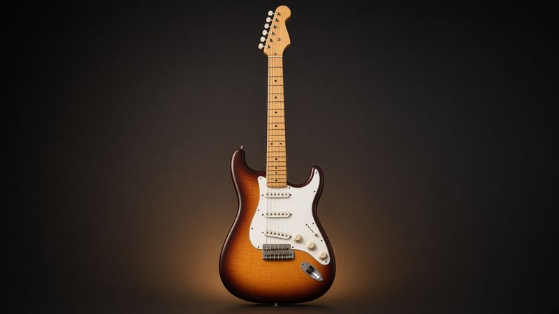 Illustration of a Squier Classic Vibe '50s Stratocaster - AI-generated, not a photo of the exact product