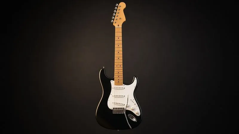 Illustration of a Squier Sonic Stratocaster - AI-generated, not a photo of the exact product