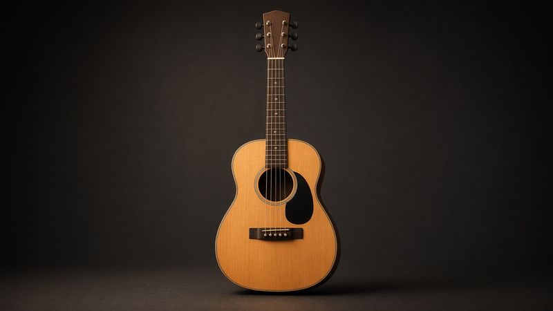 Illustration of a Taylor GS Mini (Layered Sapele) - AI-generated, not a photo of the exact product