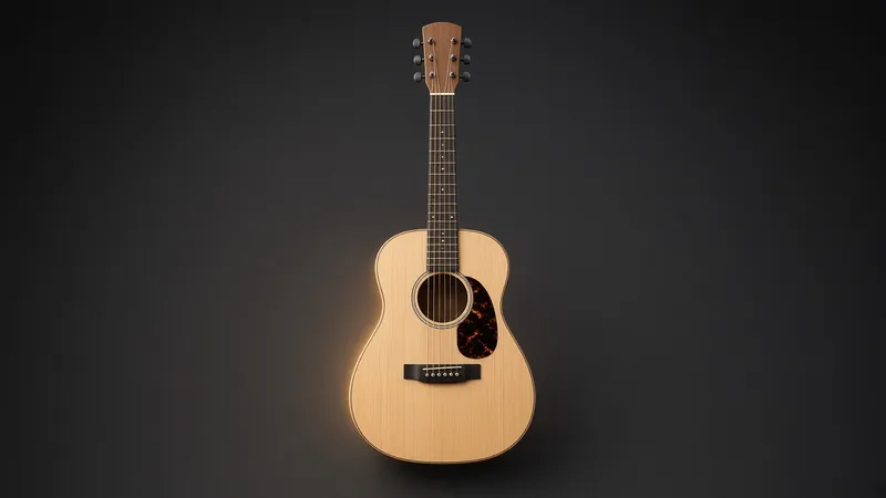 Illustration of a Yamaha JR1 3/4-Size Acoustic - AI-generated, not a photo of the exact product