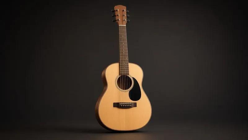 Illustration of a Yamaha JR2 3/4-Size Acoustic - AI-generated, not a photo of the exact product